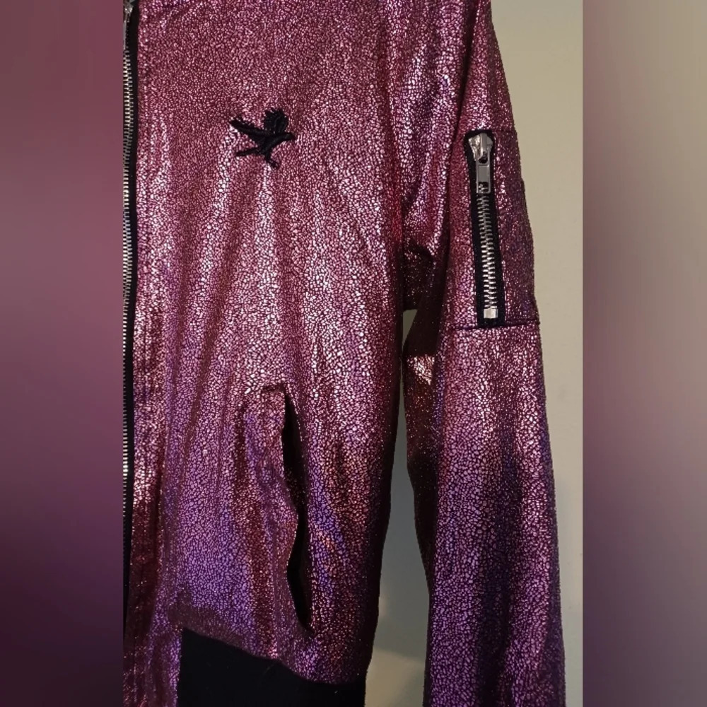 D-Signed Disney Sparkly Pink Bomber Jacket - Picture 3 of 9